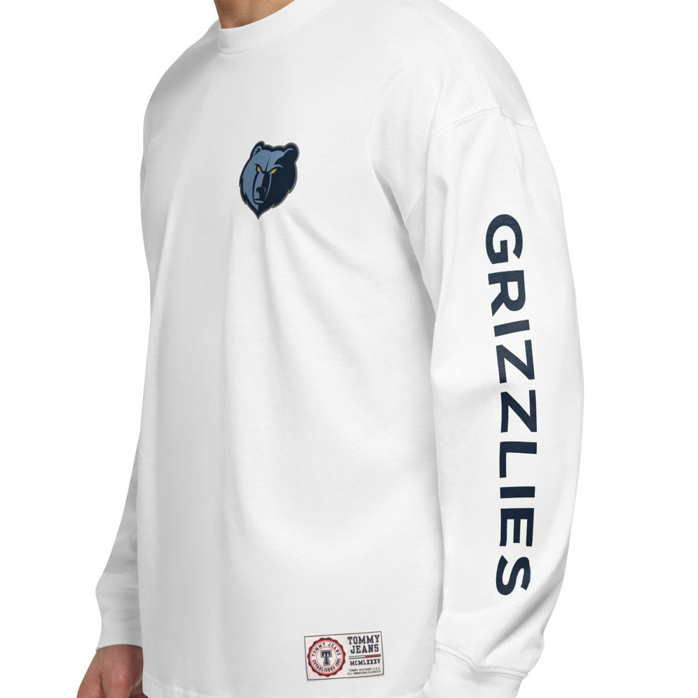 Memphis Grizzlies Tommy Jeans Matthew 2-In-1 T-Shirt & Hoodie Combo Set Navy/White - NBA