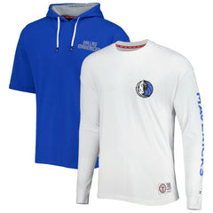 Dallas Mavericks Tommy Jeans Matthew 2-In-1 T-Shirt & Hoodie Combo Set Blue/White - NBA