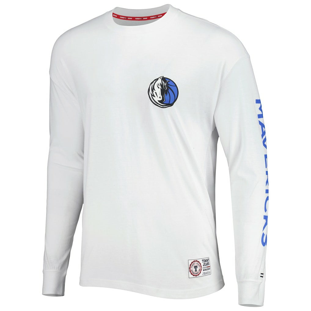 Dallas Mavericks Tommy Jeans Matthew 2-In-1 T-Shirt & Hoodie Combo Set Blue/White - NBA