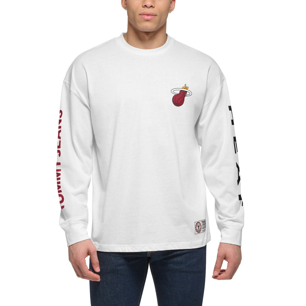Miami Heat Tommy Jeans Matthew 2-In-1 T-Shirt & Hoodie Combo Set Black/White - NBA