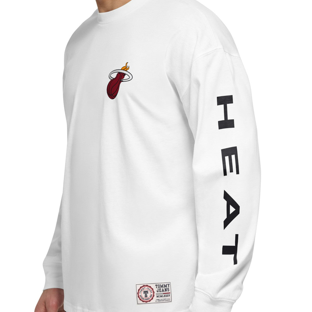 Miami Heat Tommy Jeans Matthew 2-In-1 T-Shirt & Hoodie Combo Set Black/White - NBA