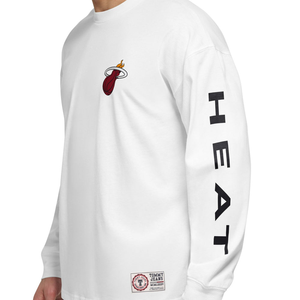 Miami Heat Tommy Jeans Matthew 2-In-1 T-Shirt & Hoodie Combo Set Black/White - NBA