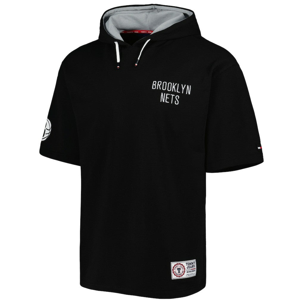Brooklyn Nets Tommy Jeans Matthew 2-In-1 T-Shirt & Hoodie Combo Set Black/White - NBA
