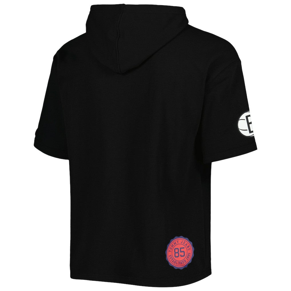 Brooklyn Nets Tommy Jeans Matthew 2-In-1 T-Shirt & Hoodie Combo Set Black/White - NBA