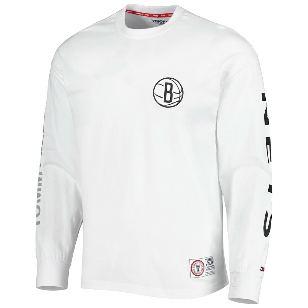 Brooklyn Nets Tommy Jeans Matthew 2-In-1 T-Shirt & Hoodie Combo Set Black/White - NBA
