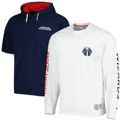 Washington Wizards Tommy Jeans Matthew 2-In-1 T-Shirt & Hoodie Combo Set Navy/White - NBA