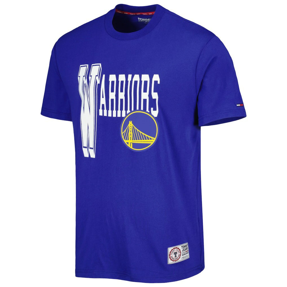 Golden State Warriors Tommy Jeans Mel Varsity T-Shirt Royal - NBA