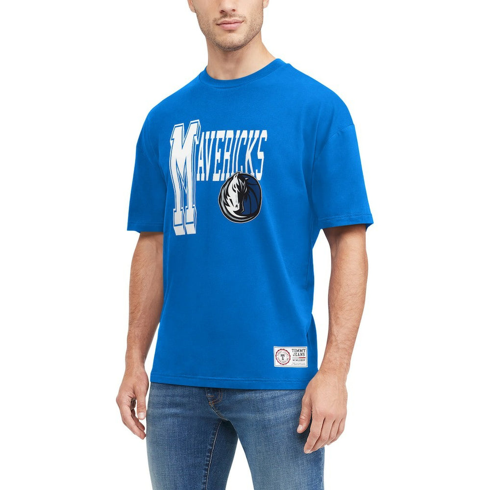 Dallas Mavericks Tommy Jeans Mel Varsity T-Shirt Blue - NBA