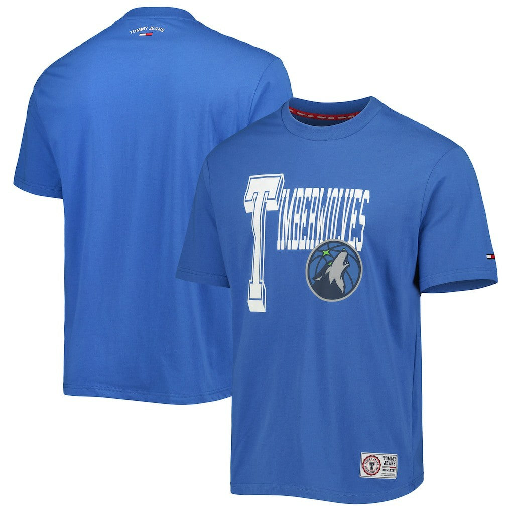Minnesota Timberwolves Tommy Jeans Mel Varsity T-Shirt Blue - NBA