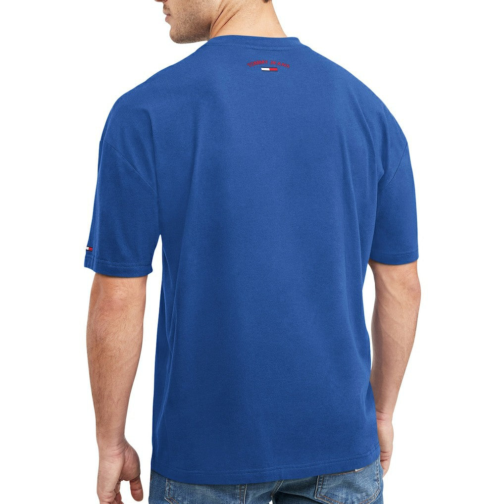 Philadelphia 76ers Tommy Jeans Mel Varsity T-Shirt Royal - NBA