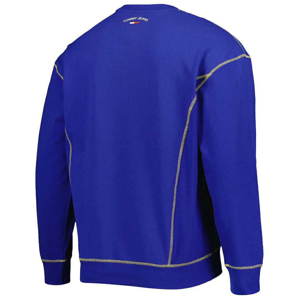 Golden State Warriors Tommy Jeans Peter French Terry Pullover Crew Sweatshirt Royal - NBA