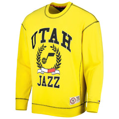 Utah Jazz Tommy Jeans Peter French Terry Pullover Sweatshirt Gold - NBA