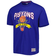 Detroit Pistons Tommy Jeans Tim Backboard T-Shirt Blue - NBA