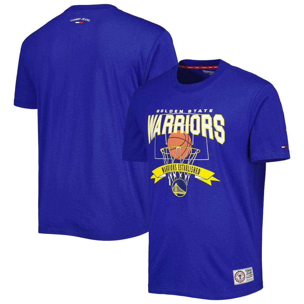 Golden State Warriors Tommy Jeans Tim Backboard T-Shirt Royal - NBA