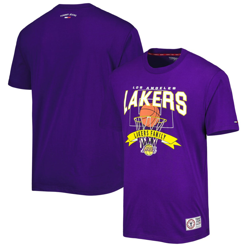 Los Angeles Lakers Tommy Jeans Tim Backboard T-Shirt Purple - NBA