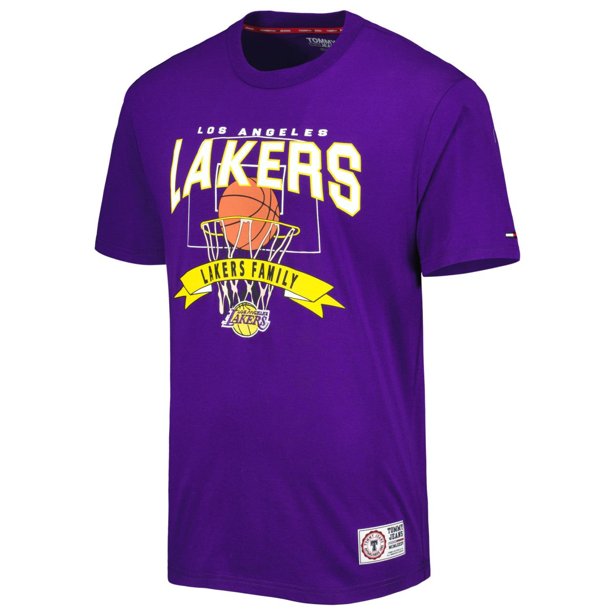 Los Angeles Lakers Tommy Jeans Tim Backboard T-Shirt Purple - NBA