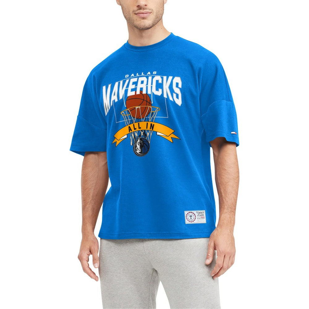 Dallas Mavericks Tommy Jeans Tim Backboard T-Shirt Blue - NBA