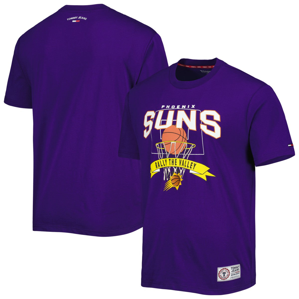 Phoenix Suns Tommy Jeans Tim Backboard T-Shirt Purple - NBA