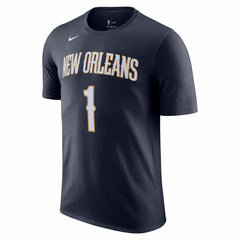 Zion Williamson New Orleans Pelicans Icon 2022/23 Name & Number T-Shirt Navy - NBA