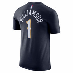 Zion Williamson New Orleans Pelicans Icon 2022/23 Name & Number T-Shirt Navy - NBA