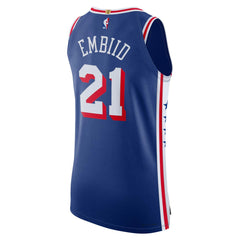 Joel Embiid Philadelphia 76ers Authentic Jersey Icon Edition Royal - NBA