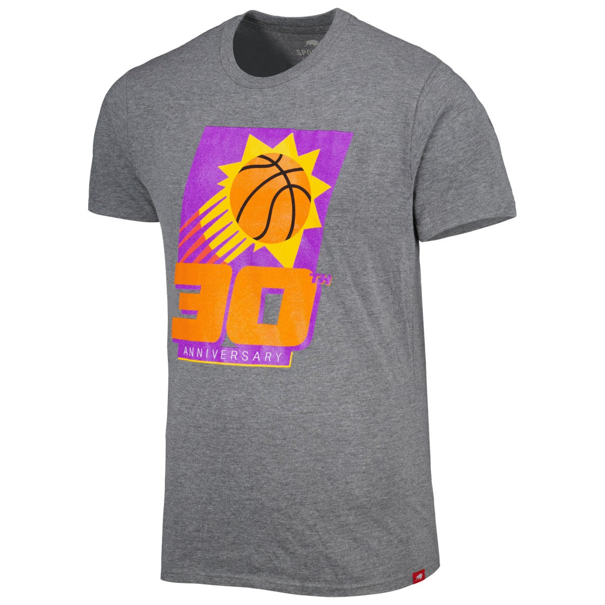 Phoenix Suns Sportiqe Unisex 30th Anniversary Celebration Comfy Tri-Blend T-Shirt Heather Gray - NBA