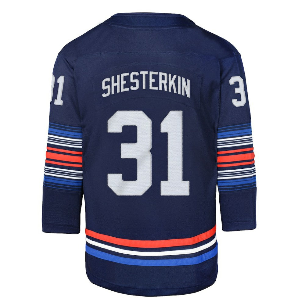 Igor Shesterkin New York Rangers Youth Alternate Premier Player Jersey - Navy - NHL