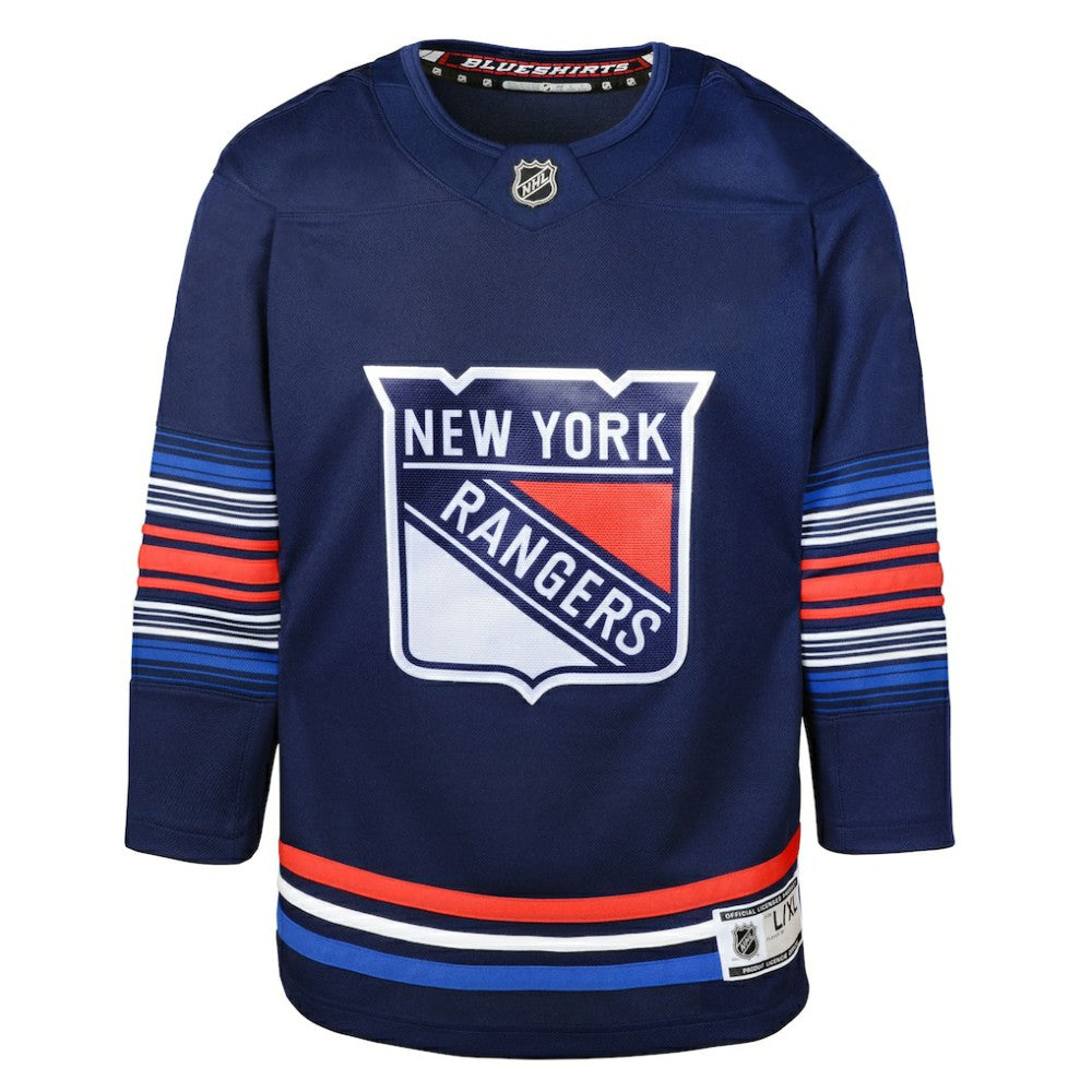 New York Rangers Youth Alternate Premier Jersey - Navy - NHL