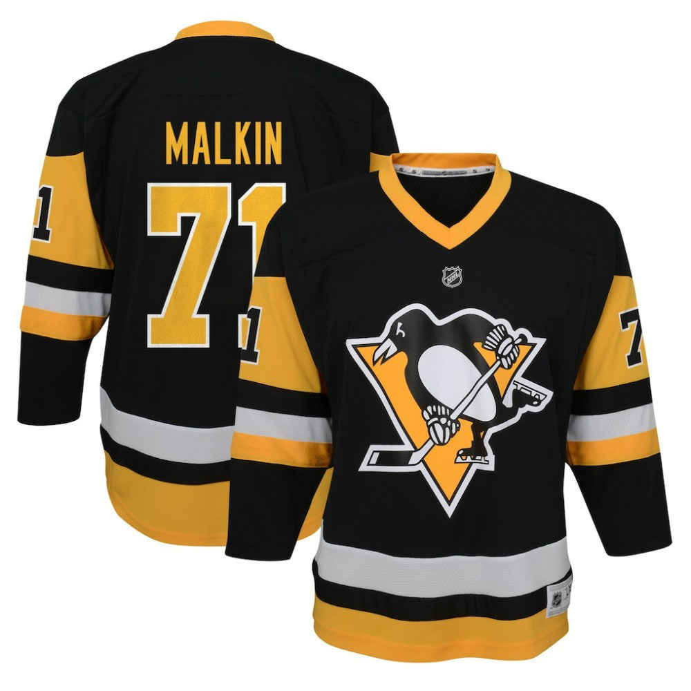 Evgeni Malkin Pittsburgh Penguins Youth Home Replica Player Jersey - Black - NHL