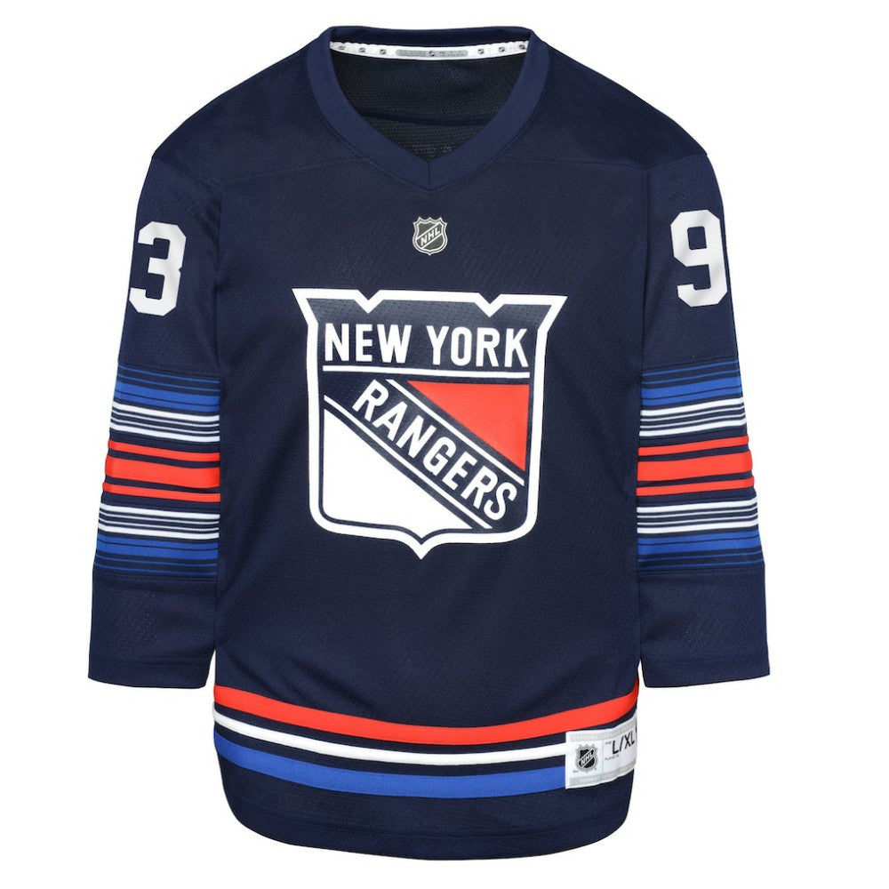 Mika Zibanejad New York Rangers Youth Alternate Replica Player Jersey - Navy - NHL