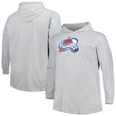Colorado Avalanche Big & Tall Pullover Hoodie - Heather Gray - NHL