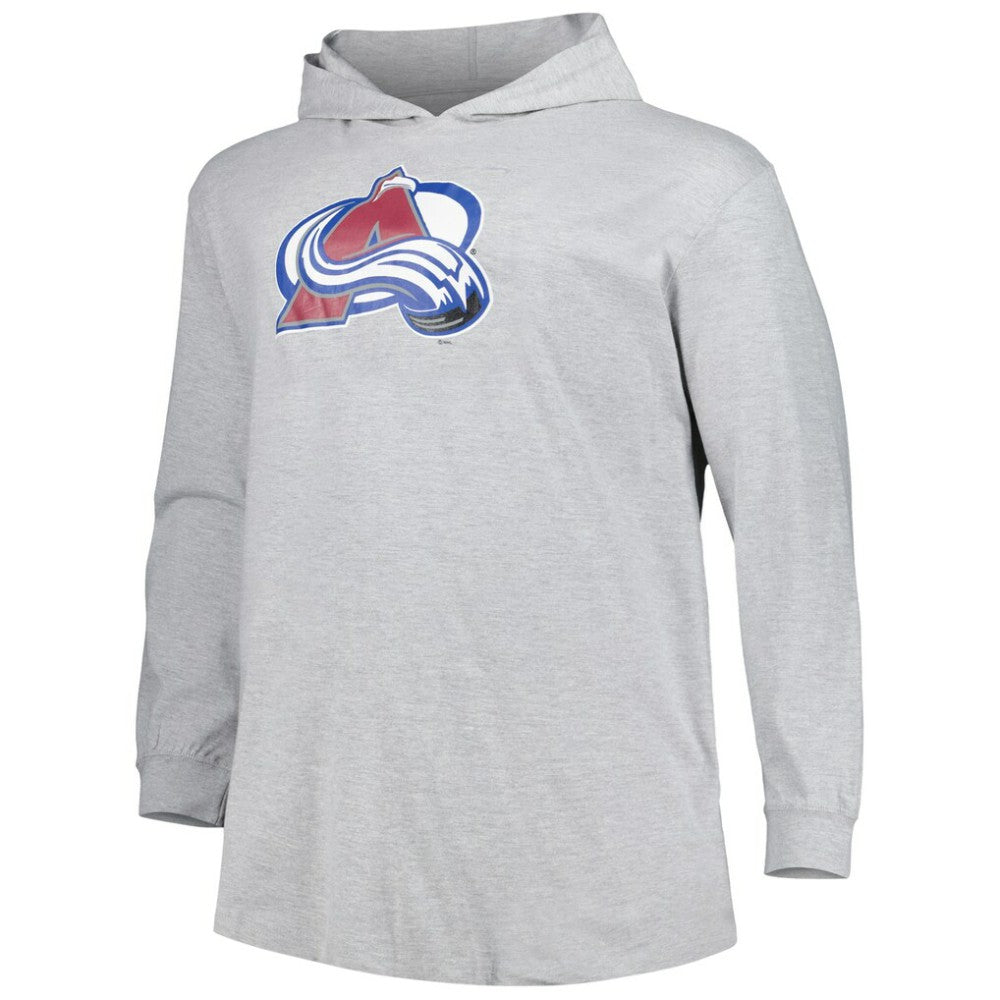 Colorado Avalanche Big & Tall Pullover Hoodie - Heather Gray - NHL