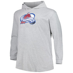 Colorado Avalanche Big & Tall Pullover Hoodie - Heather Gray - NHL
