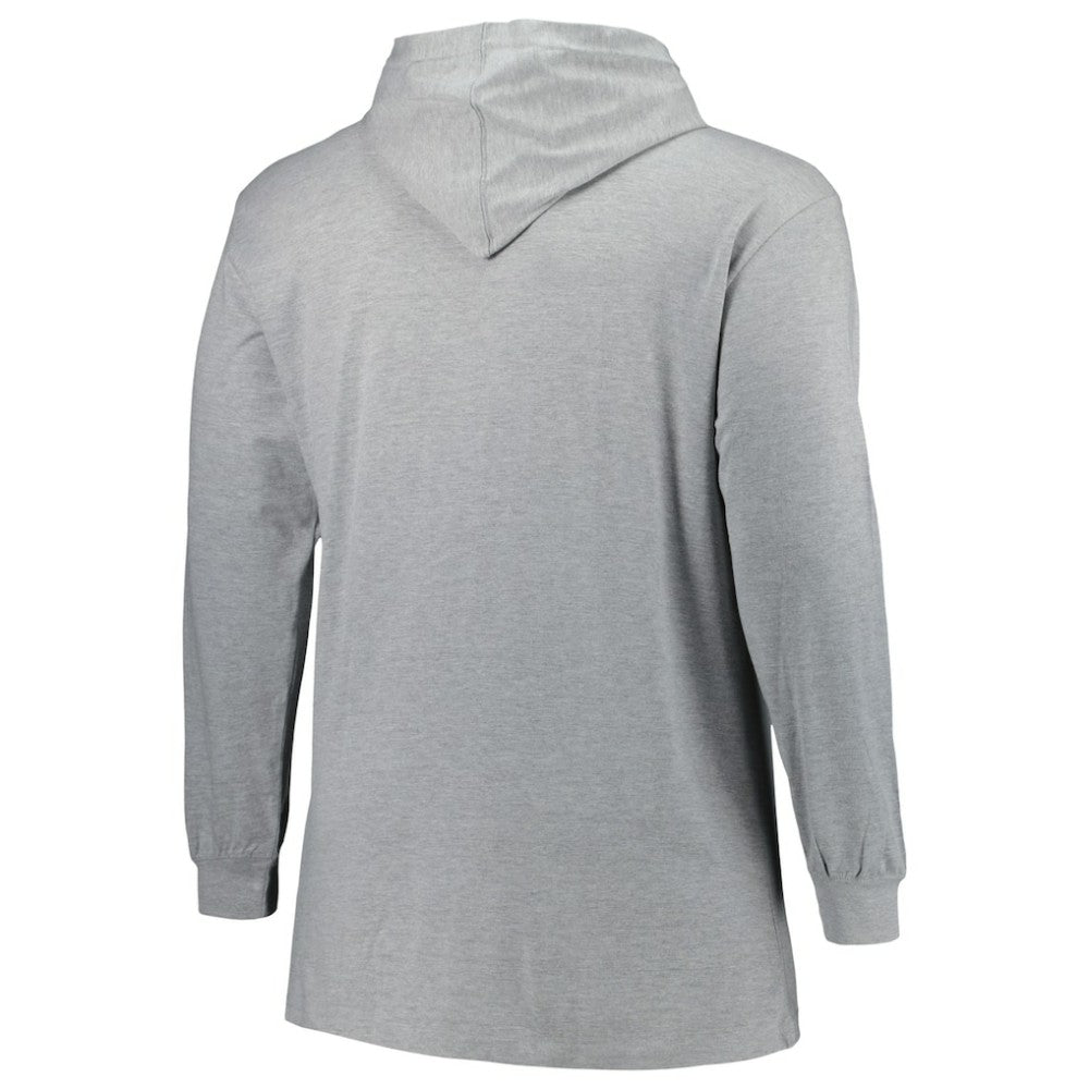 Tampa Bay Lightning Big & Tall Pullover Hoodie - Heather Gray - NHL