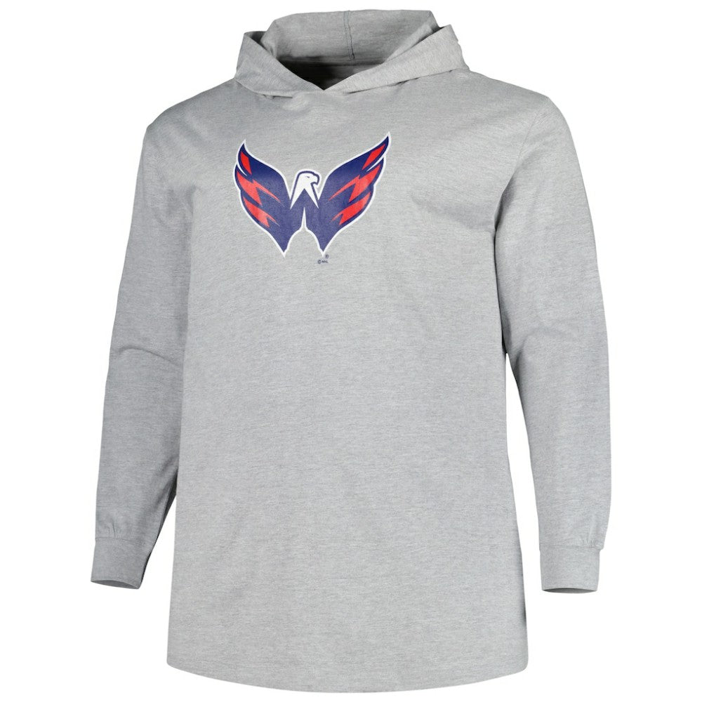 Washington Capitals Big & Tall Pullover Hoodie - Heather Gray - NHL