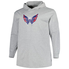 Washington Capitals Big & Tall Pullover Hoodie - Heather Gray - NHL