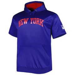 New York Rangers Big & Tall Logo Short Sleeve Hoodie - Royal - NHL