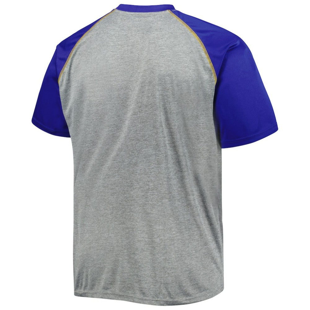 St. Louis Blues Big & Tall Logo Raglan T-Shirt - Heather Gray - NHL