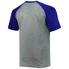 Tampa Bay Lightning Big & Tall Logo Raglan T-Shirt - Heather Gray - NHL