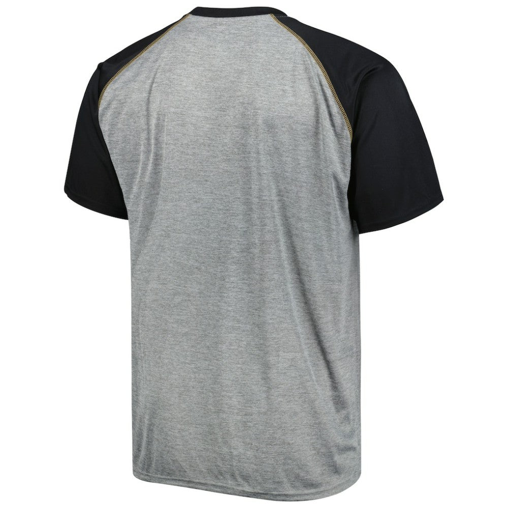 Vegas Golden Knights Big & Tall Logo Raglan T-Shirt - Heather Gray - NHL