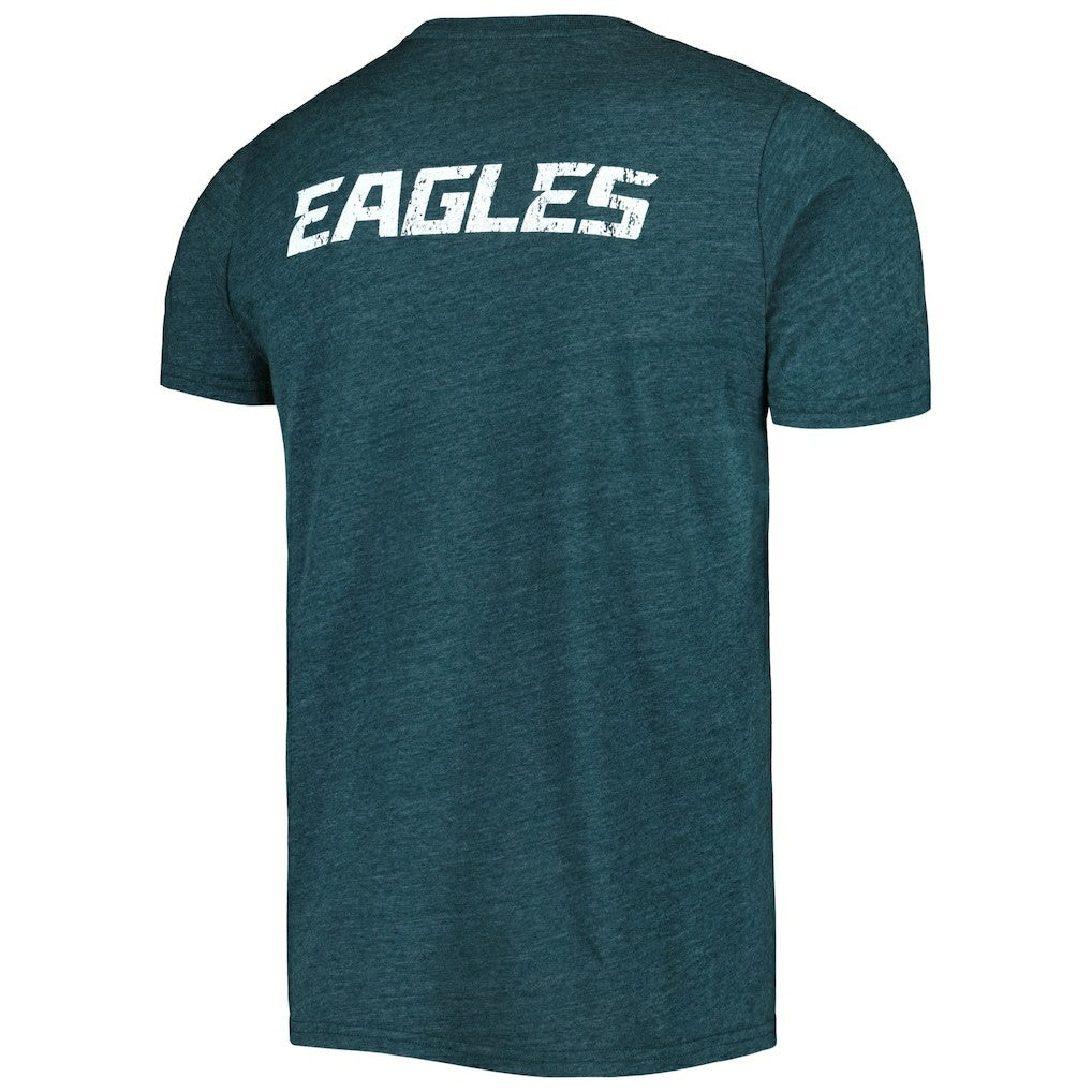 Philadelphia Eagles Majestic Threads Tri-Blend Pocket T-Shirt Midnight Green | NFL