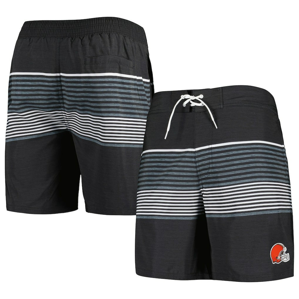Cleveland Browns G-III Sports by Carl Banks Coastline Volley Swim Shorts Black | NFL