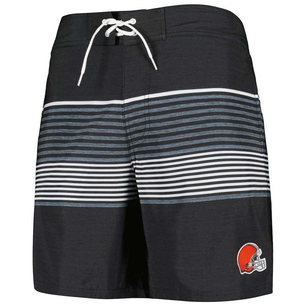Cleveland Browns G-III Sports by Carl Banks Coastline Volley Swim Shorts Black | NFL