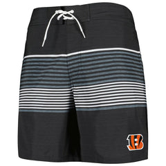 Cincinnati Bengals G-III Sports by Carl Banks Coastline Volley Swim Shorts Black | NFL
