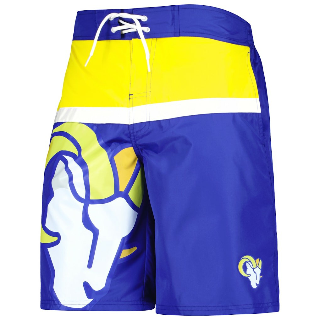 Los Angeles Rams G-III Sports by Carl Banks Sea Wind Swim Trunks Royal | NFL