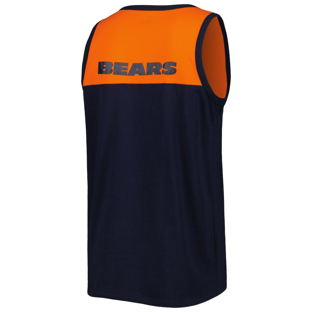 Chicago Bears Starter Logo Touchdown Fashion Tank Top Navy/Orange | NFL