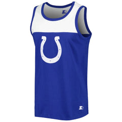 Indianapolis Colts Starter Logo Touchdown Fashion Tank Top Royal/White | NFL