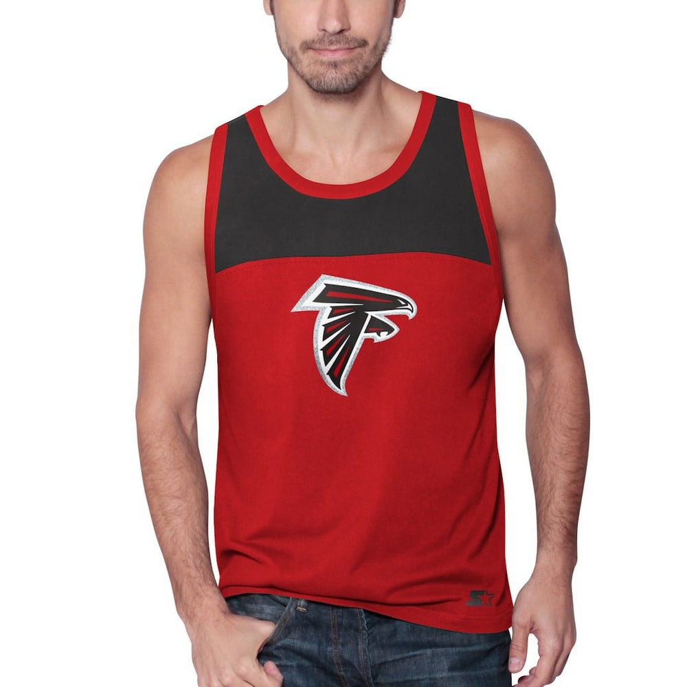 Atlanta Falcons Starter Logo Touchdown Fashion Tank Top Red/Black | NFL