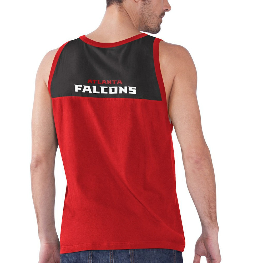 Atlanta Falcons Starter Logo Touchdown Fashion Tank Top Red/Black | NFL