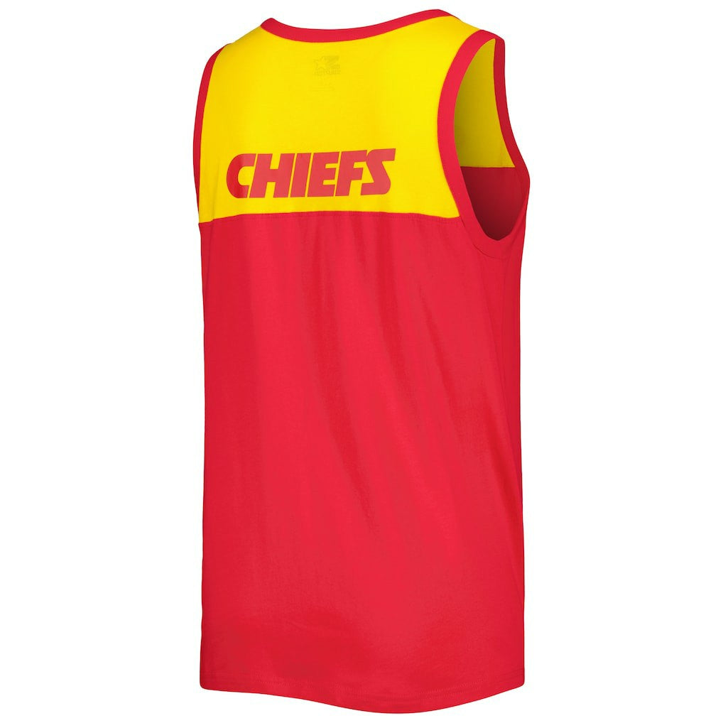 Kansas City Chiefs Starter Logo Touchdown Fashion Tank Top Red/Gold | NFL